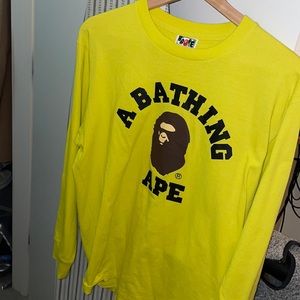 Bape / a bathing ape long sleeve t. Great condition. Never worn.
